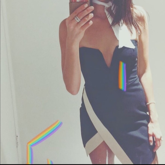 MASON structured bodice mini dress size 2 worn twice then dry cleaned - Picture 3 of 16